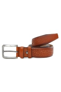 Patterned Genuine Classic Leather Belt