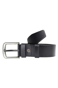 Black Sport Men's Jeans Leather Belt